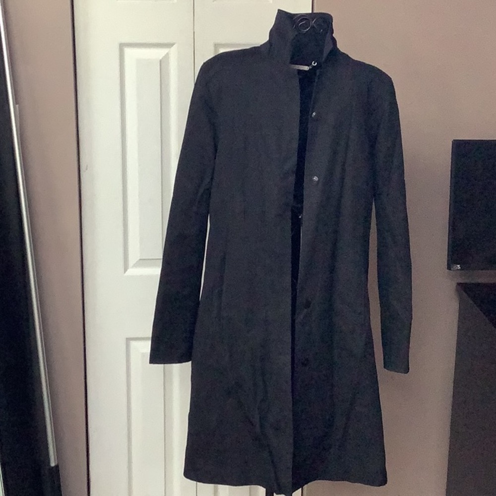 Jones New York black rain coat